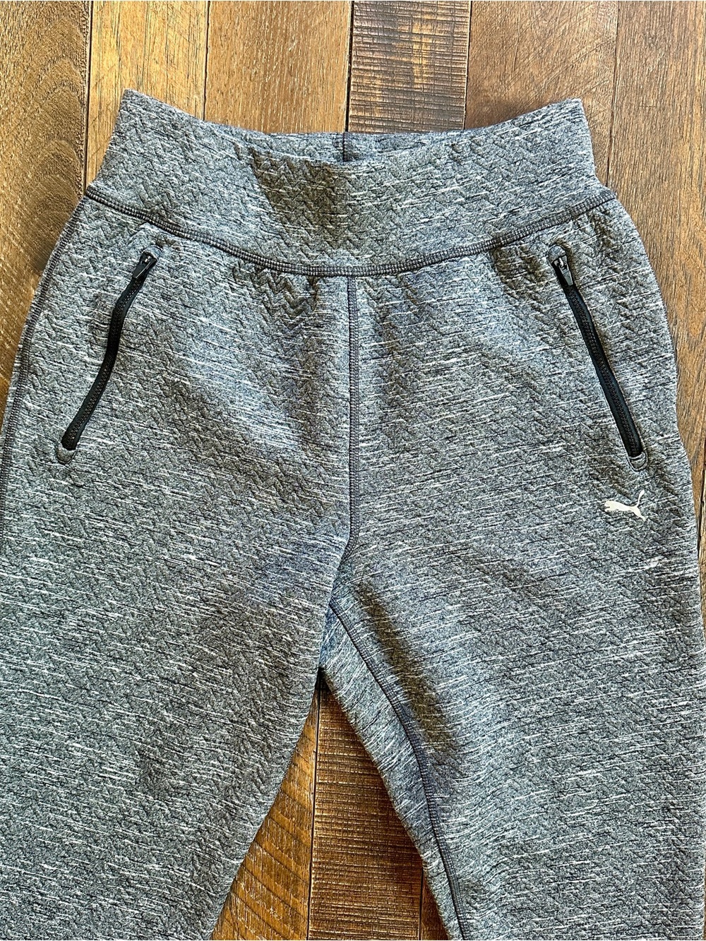 Puma Women's Grey Quilted Joggers Size XS